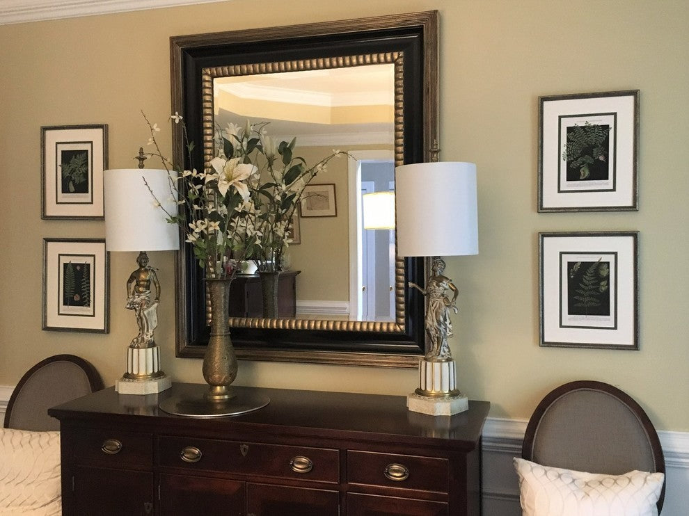 Original Vintage 1925 Botanical Fern Framed Prints, Set of 2