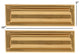 Mail Slot 3"x10", PVD Polished Brass