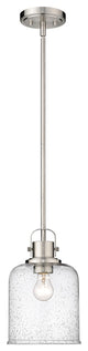 Zlite 340P8-BN 1-Light Pendant, Clear Seeded