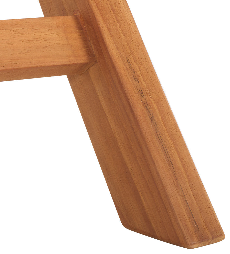 Safavieh Indoor-Outdoor Holly Solid Teak Folding Chair, Set of 2, Natural