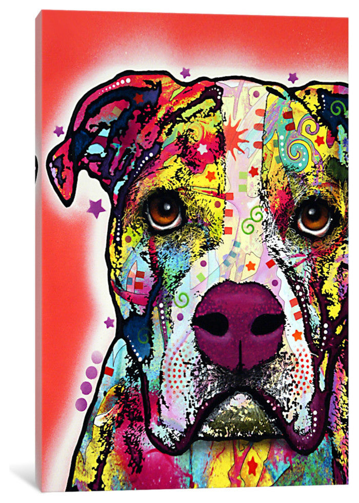 "American Bulldog" by Dean Russo, 40x26x1.5"