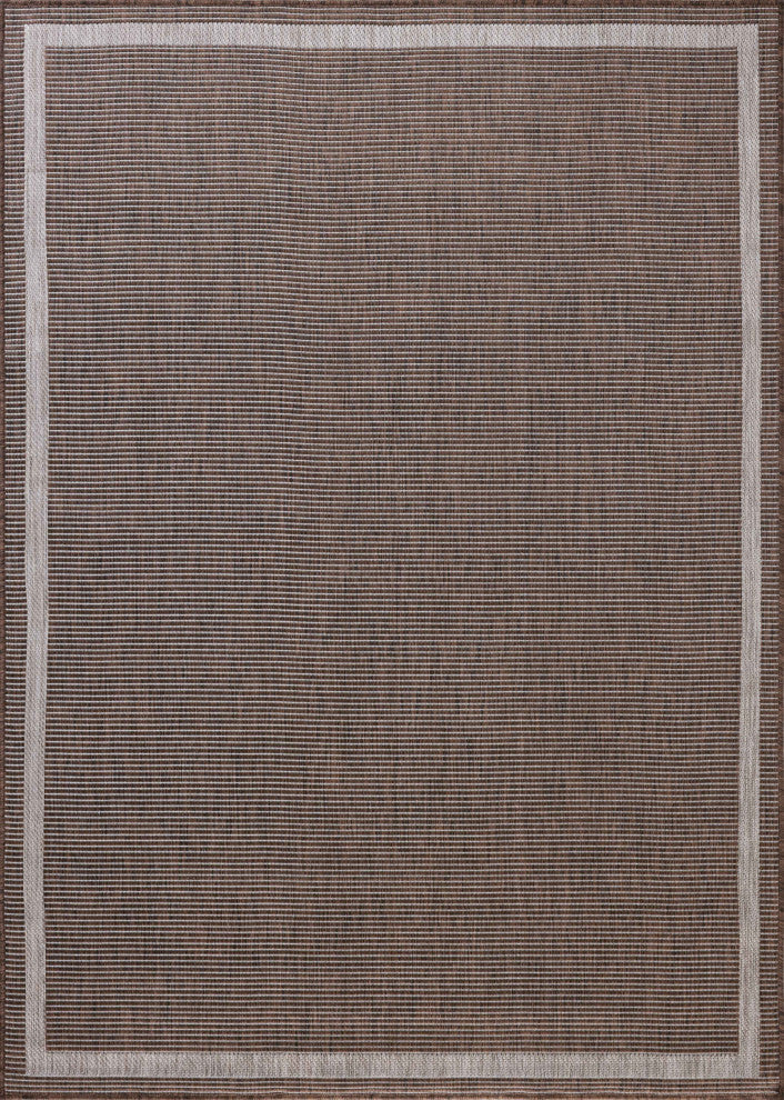 Loloi Easton Dove / Coffee 2'-3" x 3'-9" Accent Rug