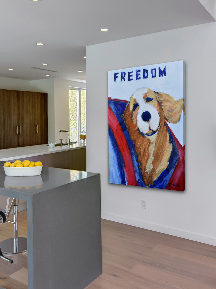 "Freedom" Painting Print on Wrapped Canvas, 24"x36"