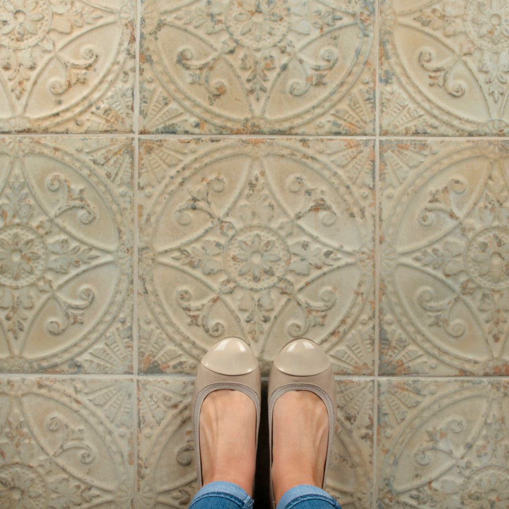 Saja Ceramic Floor and Wall Tile, Blanco, Blanco, Sample