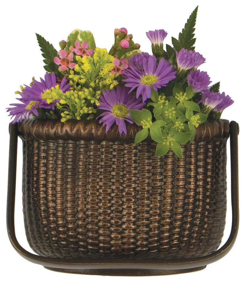 Nantucket Basket Door Knocker, Oiled Bronze