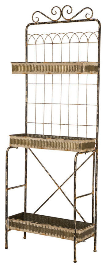 68''H Farmhouse Metal Planter Stand