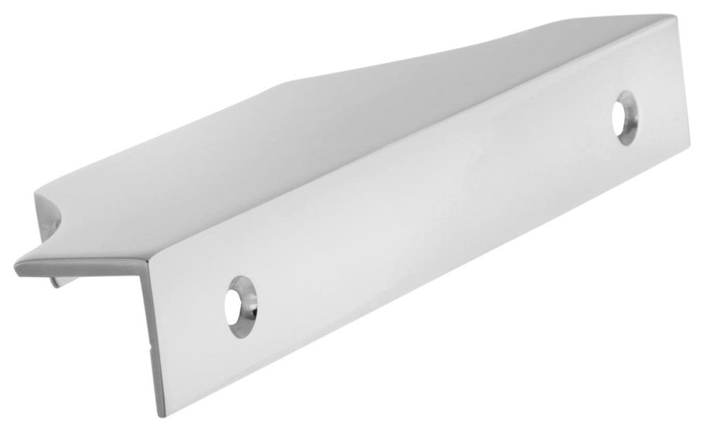 Extent 4-3/16" CTC Cabinet Edge Pull, Polished Chrome