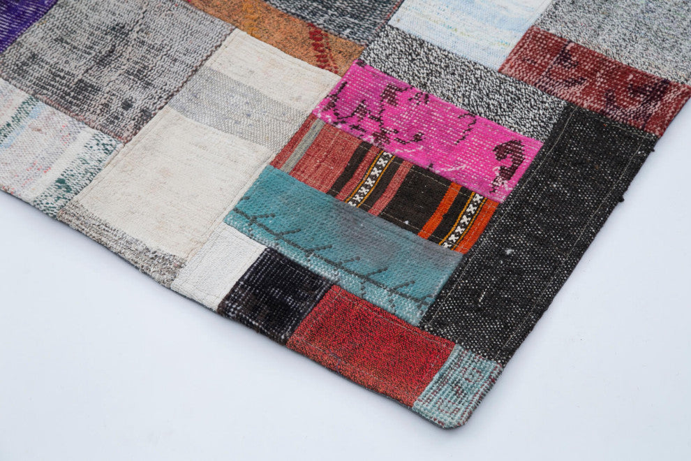 Rug N Carpet - Handmade Turkish 6' 7'' x 10' 0'' Unique Patchwork Kilim Rug