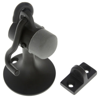 Genuine Solid Brass "Canon" Hook Stop and Holder, Oil-Rubbed Bronze