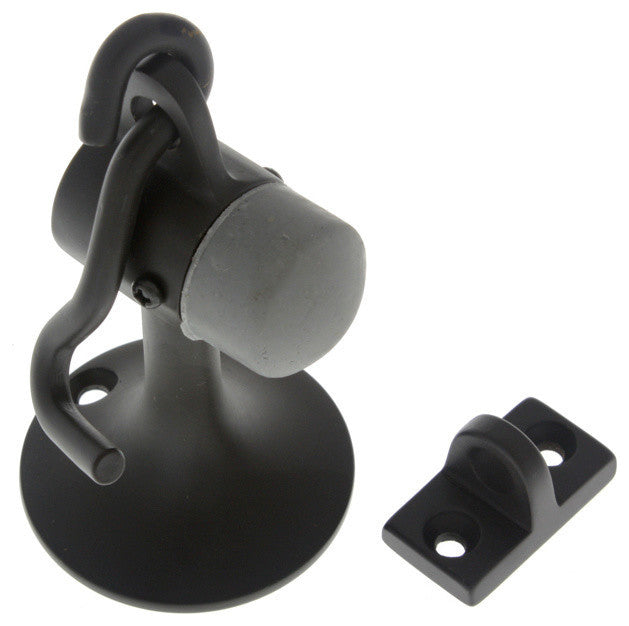 Genuine Solid Brass "Canon" Hook Stop and Holder, Oil-Rubbed Bronze
