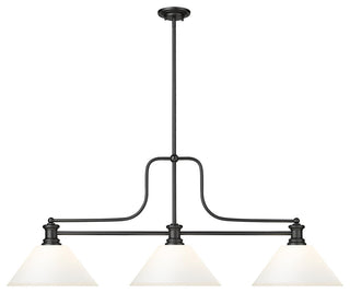 Zlite 725-3MB-AMO14 3-Light Billiard, Matte Opal