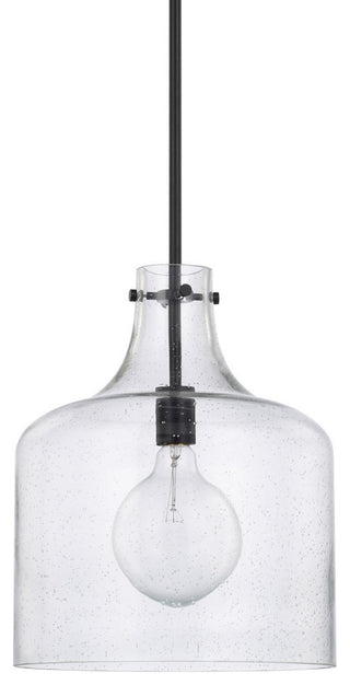Capital Lighting 325712 1 Light 15" Tall Pendant - Matte Black