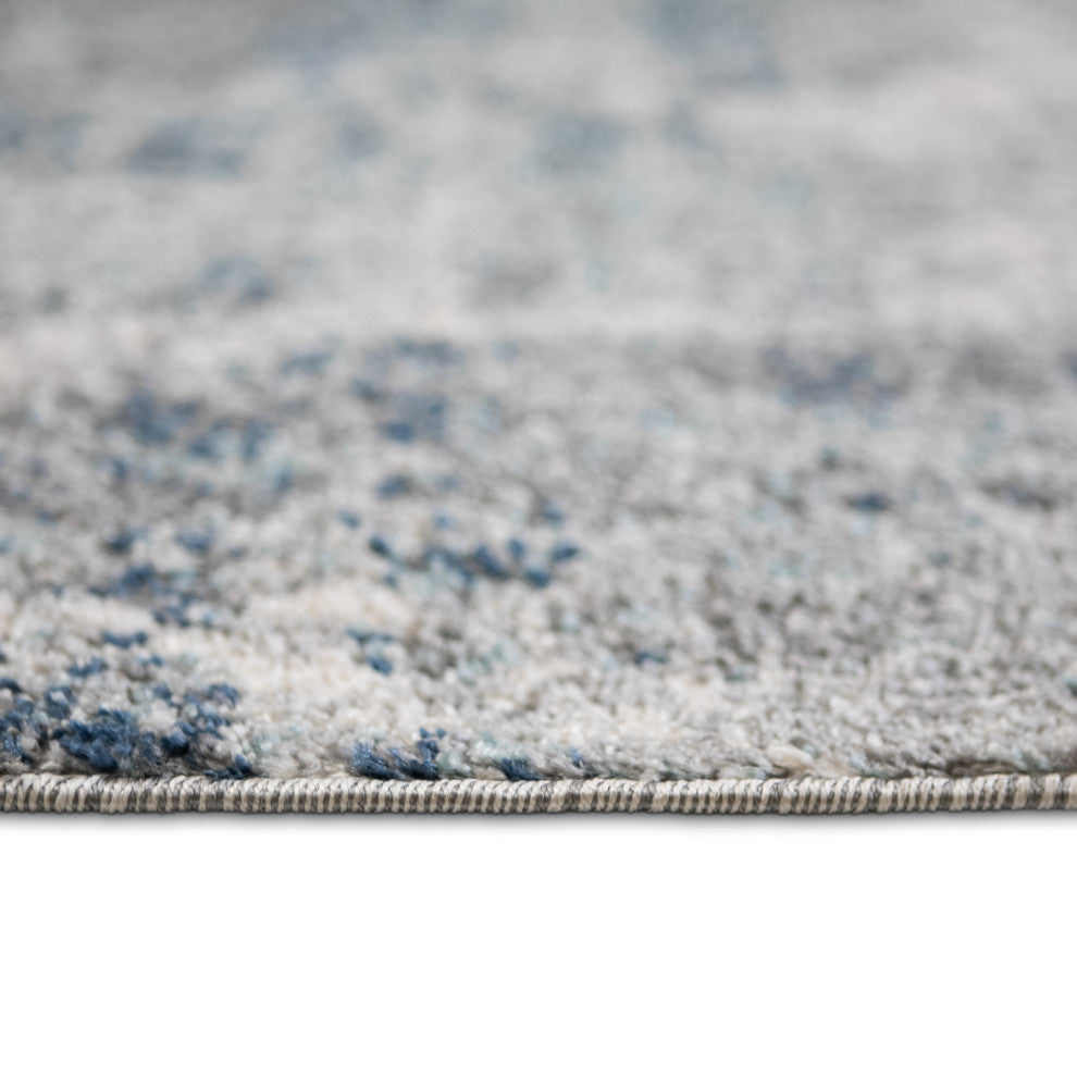 Yasmin Acy Area Rug, Blue, 9' x 13', Abstract
