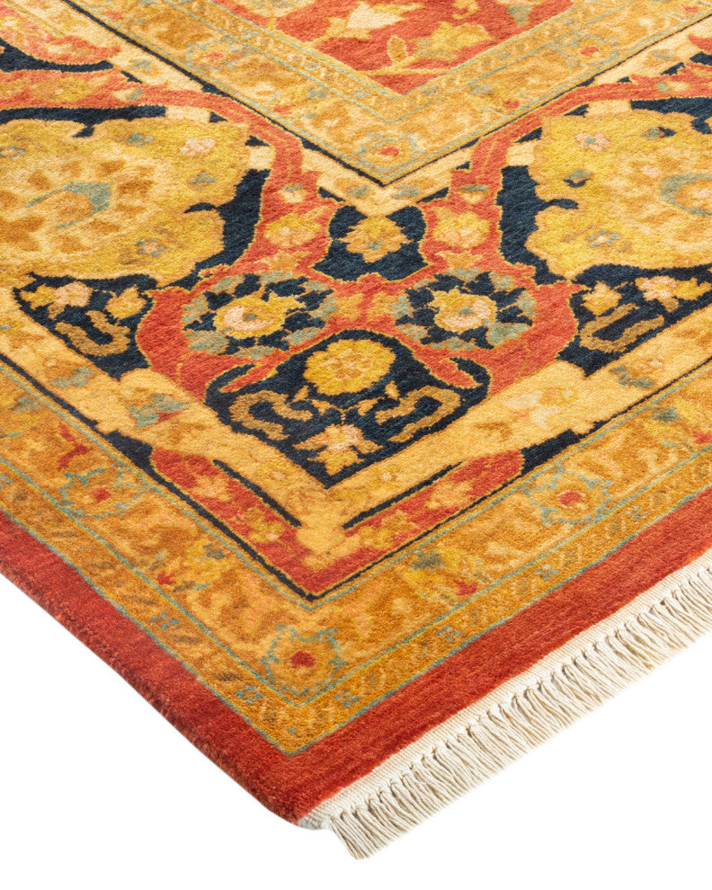 Mogul, One-of-a-Kind Hand-Knotted Area Rug  - Orange, 6' 1" x 8' 10"