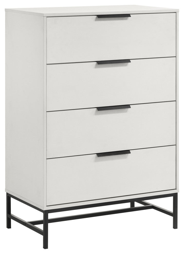 Sonora 4-drawer Bedroom Chest White