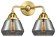 Innovations 288-2W-SG-G173-LED Fulton 2 Light 14.75Bath Vanity Light, Satin Gold