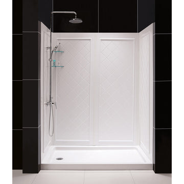 Dreamline Slimline 36"x60" Shower Base and Shower Backwall Kit