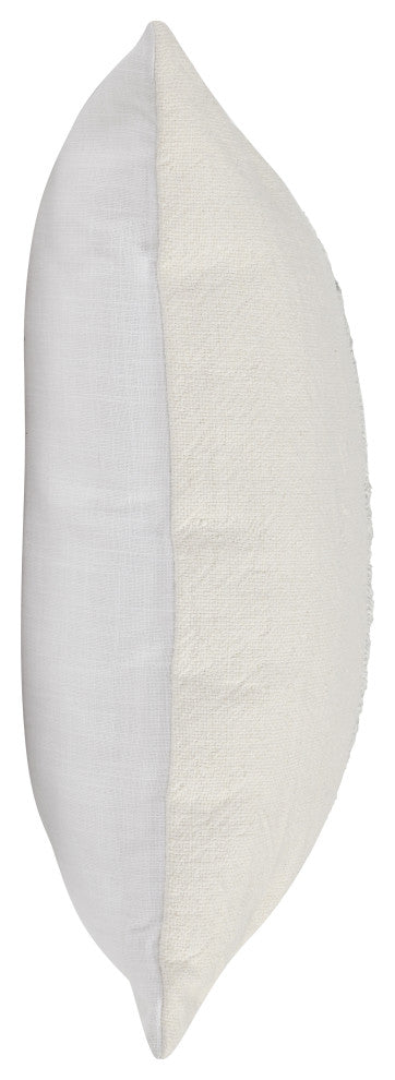 Steam 26" Throw Pillow, Natural by Kosas Home, Blue, Ivory