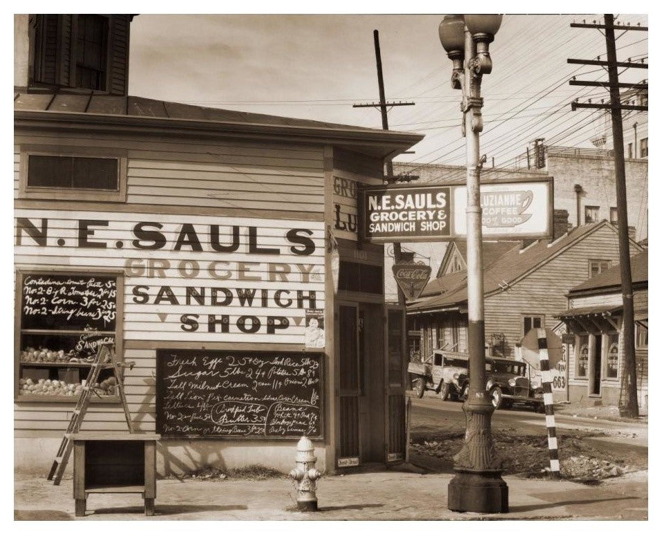 "Street Scene, New Orleans, Louisiana, 1935" Print by Walker Evans, 24"x20"