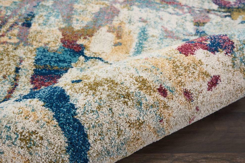 Nourison Fusion Cream/Multicolor Area Rug, 7'10"x10'6"
