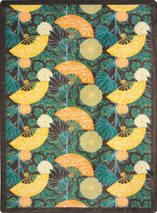 Kaleidoscope Rug, Pacific Rim, Teal, 5'4"x7'8"