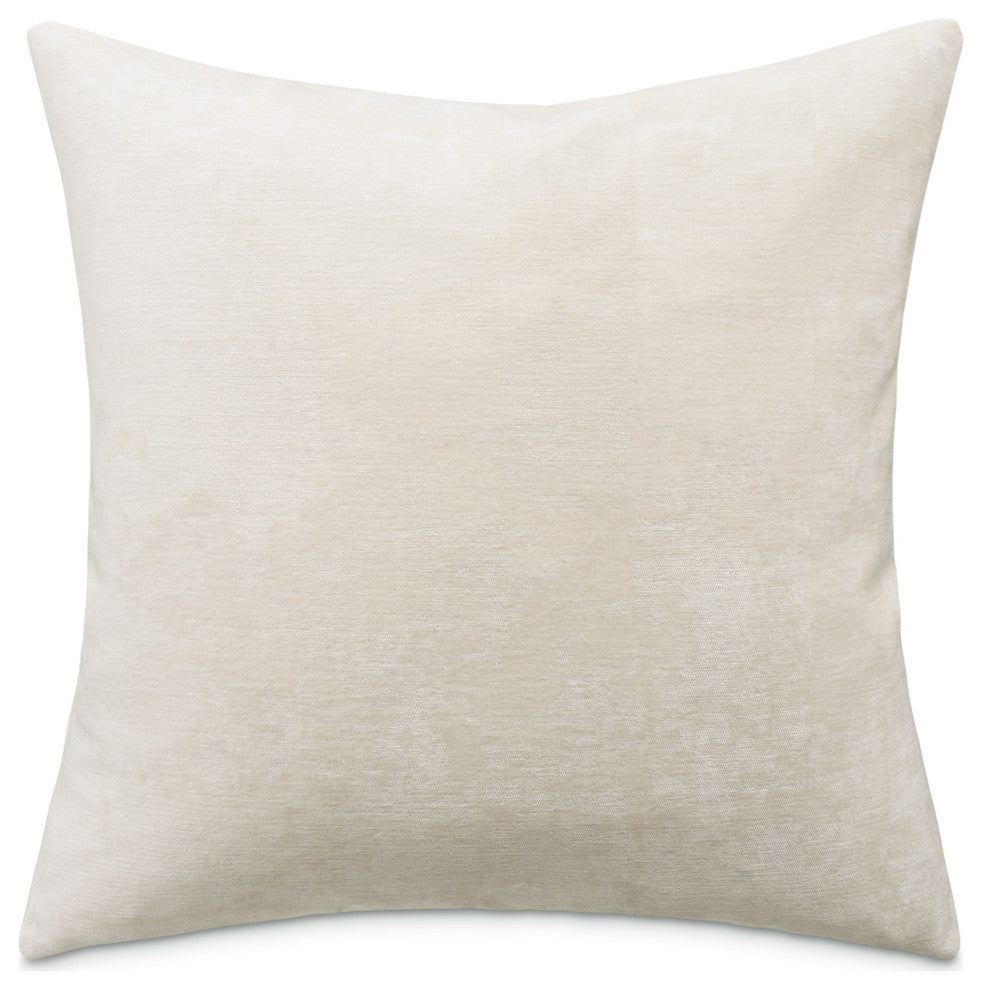 The Smith 20" Square Chenille Pillow, Set of 2, Cream