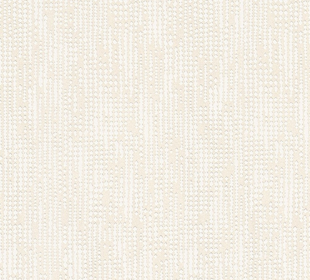 Moments, Baroque Motifs, Flowers And Garlands Cream Wallpaper Roll, Modern