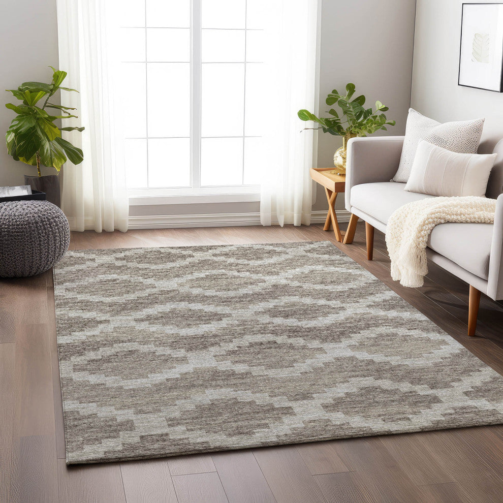 Addison Premium Washable Mayfield AMF115 Neutral 3' x 5' Rug