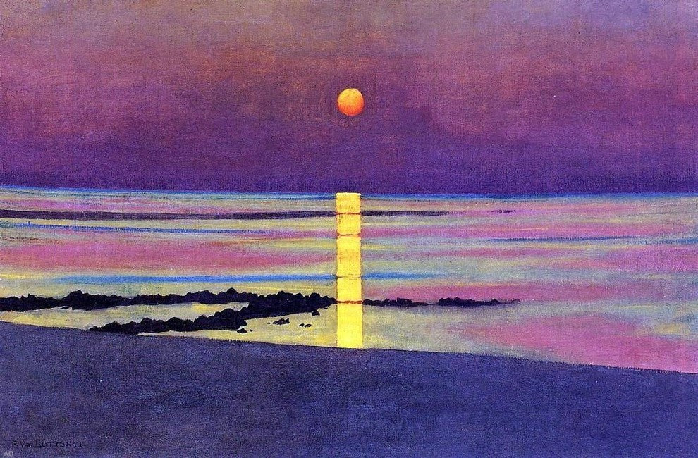 Felix Vallotton Sunset, Gallery Wrapped Canvas Print, 18"x27"