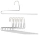 Reverse HookTrouser Hangers, Double Rod, Set of 10, White