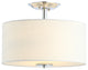 Marc 15" Metal LED Semi-Flush Mount, Chrome