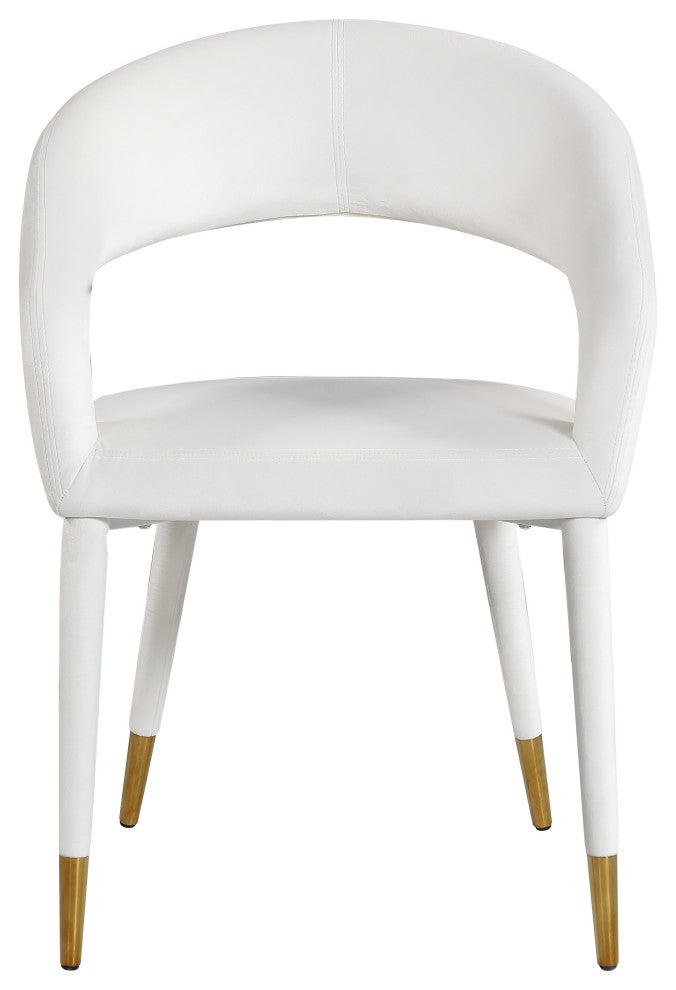 Destiny Dining Chair, Cream, Velvet