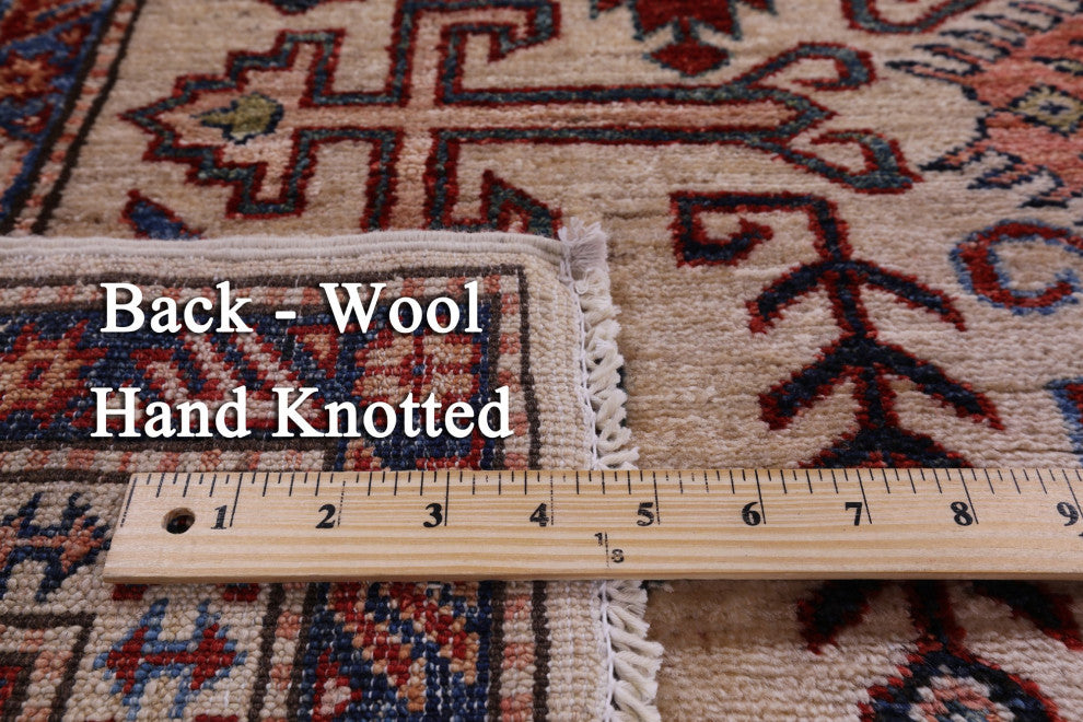 Super Kazak Hand Knotted Wool Rug 6' 0" X 8' 8" Q10528