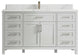 Cambridge 60 Single Bathroom Vanity in Coventry Gray 1.5" Calacatta Laza