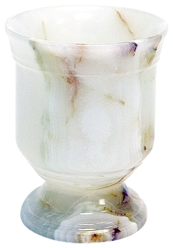 Nature Home Decor White Onyx Tumbler