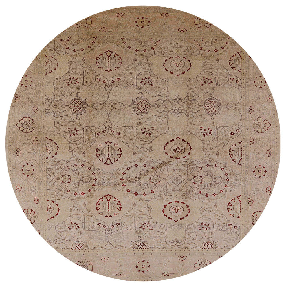 Ahgly Company Indoor Round Mid-Century Modern Area Rugs, 6' Round
