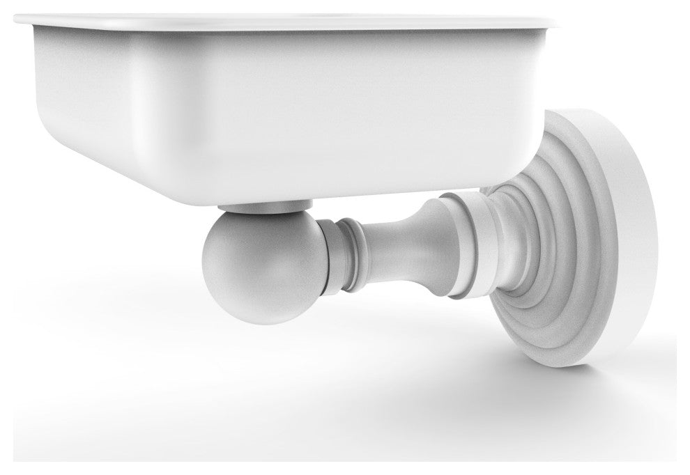 Waverly Place Wall-Mount Soap Dish, Matte White