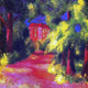August Macke Red House in a Park, 20"x20" Wall Decal