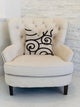 Moda Capella Black and White Luxury Throw Pillow, 16"x16"