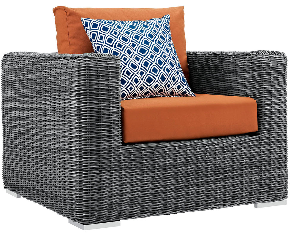 Canvas Tuscan Summon 9-Piece Outdoor Patio Sunbrella Sectional Set