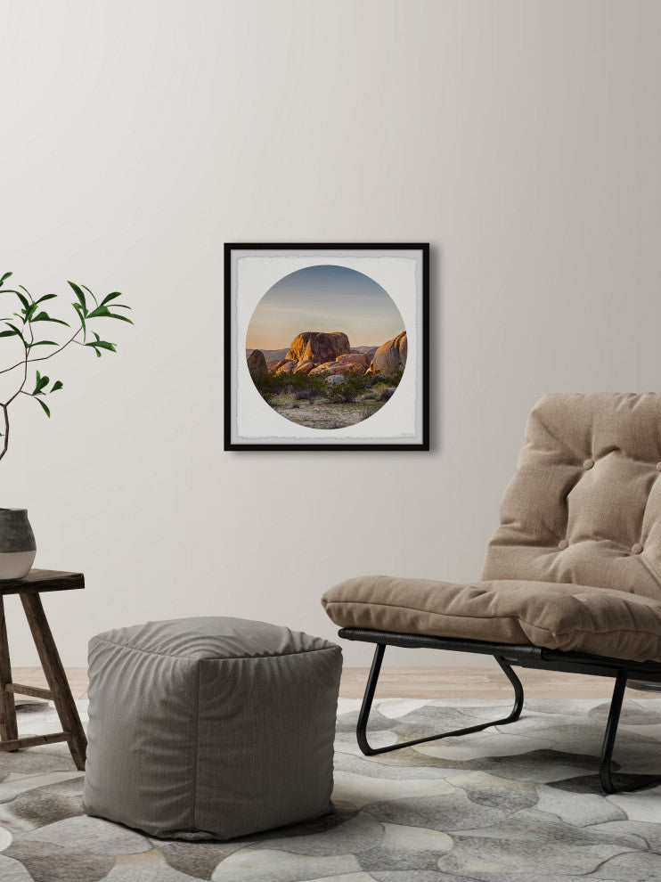"Bryce Canyon Boulders" Framed Painting Print, 18x18