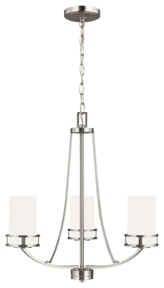 Generation Lighting 3121603 Robie 3 Light 21"W Chandelier - Brushed Nickel
