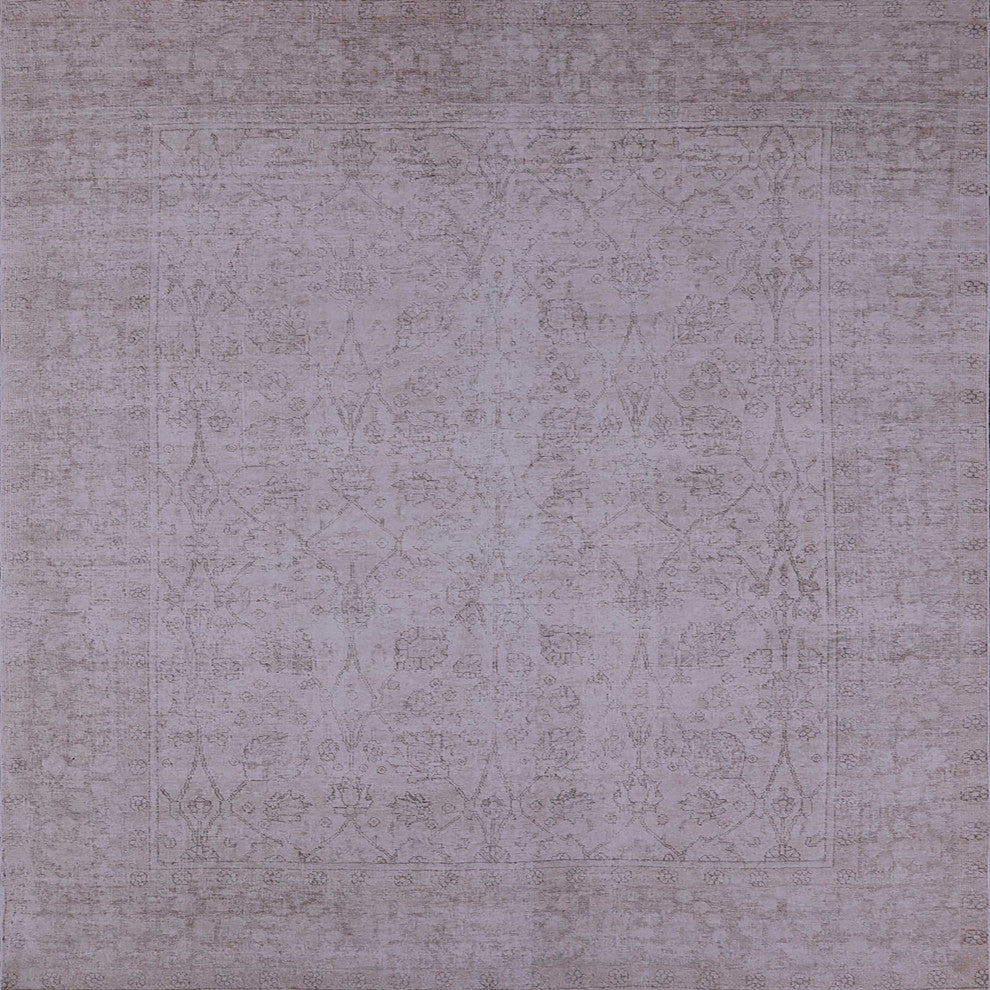 Ahgly Company Indoor Square Mid-Century Modern Area Rugs, 7' Square