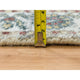 Ivory Shiraz Rosettes Border Hand Knotted Wool Runner Oriental Rug, 2'8"x6'