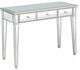 Silver Finish Three Drawer Console Table