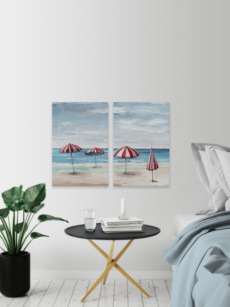 Umbrella Sticks Diptych, 40"x30"