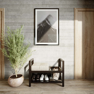 Cortesi Home Oliver Entryway Bench With Storage and Shoe Rack