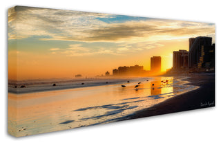 'Atlantic City Sunset' Canvas Art by David Ayash