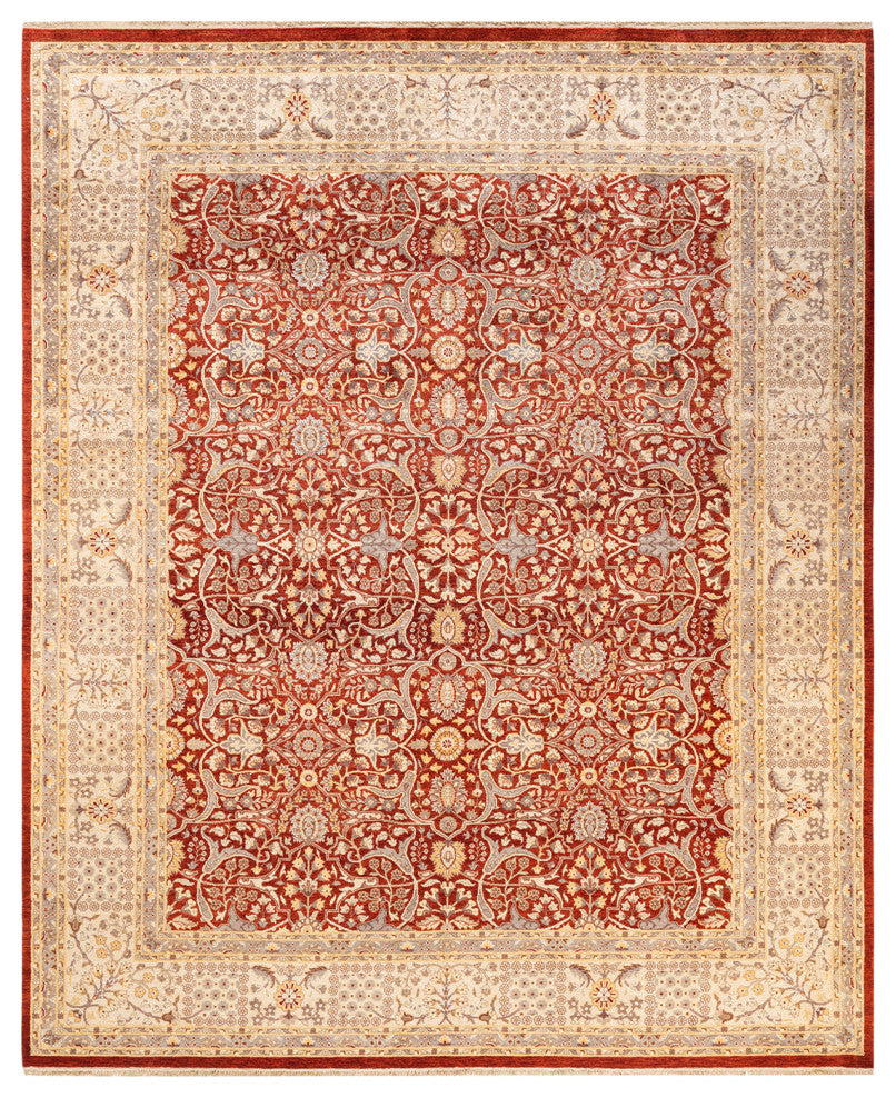 Mogul, One-of-a-Kind Hand-Knotted Area Rug Orange, 8'1"x10'1"