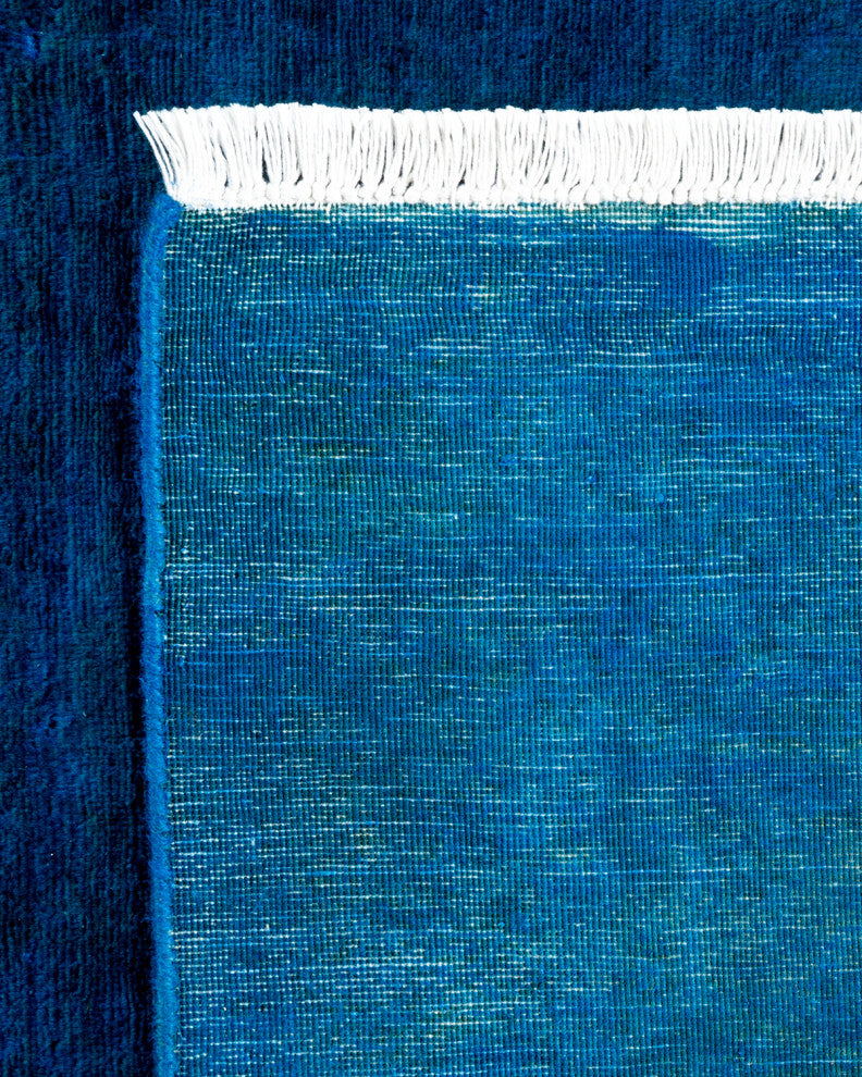 Fine Vibrance, One-of-a-Kind Hand-Knotted Area Rug Blue, 3' 2" x 5' 1"